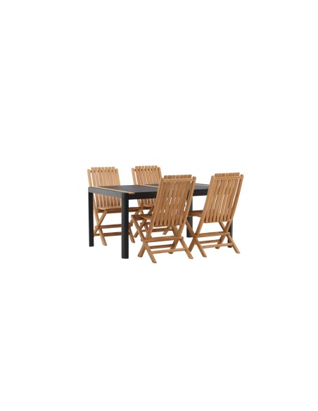 Matgrupp Togo med Ghana matstolar, 150 × 90 cm