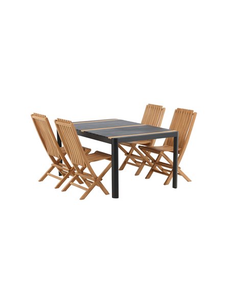 Matgrupp Togo med Ghana matstolar, 150 × 90 cm