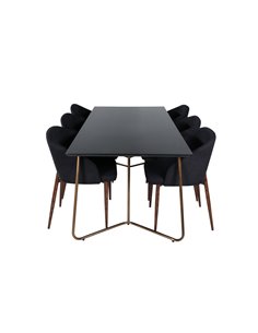 Matgrupp Petra med Arch matstolar, 190 × 90 cm 2
