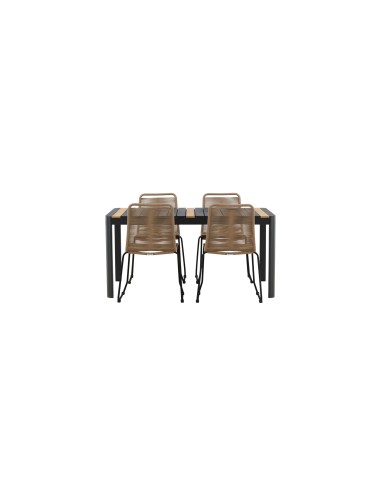 Matgrupp Togo med Lindos matstolar, 150 × 90 cm