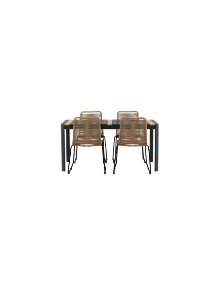 Matgrupp Togo med Lindos matstolar, 150 × 90 cm