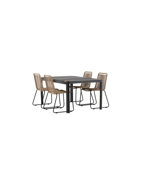 Matgrupp Togo med Lindos matstolar, 150 × 90 cm