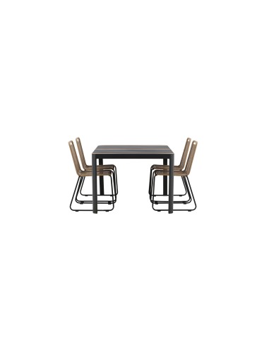 Matgrupp Togo med Lindos matstolar, 150 × 90 cm