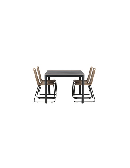 Matgrupp Togo med Lindos matstolar, 150 × 90 cm