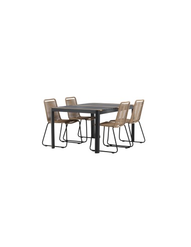 Matgrupp Togo med Lindos matstolar, 150 × 90 cm