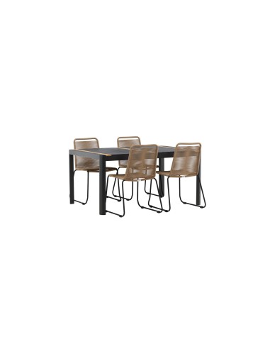 Matgrupp Togo med Lindos matstolar, 150 × 90 cm