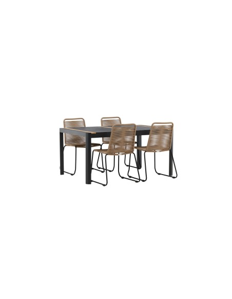 Matgrupp Togo med Lindos matstolar, 150 × 90 cm