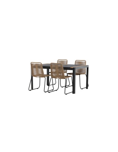 Matgrupp Togo med Lindos matstolar, 150 × 90 cm