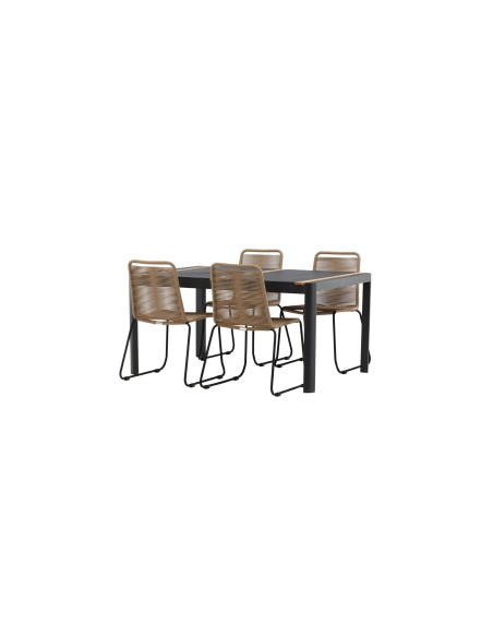 Matgrupp Togo med Lindos matstolar, 150 × 90 cm