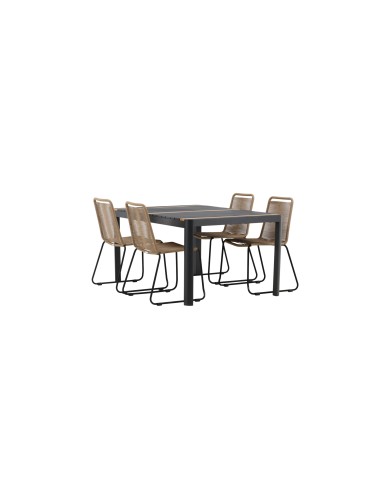 Matgrupp Togo med Lindos matstolar, 150 × 90 cm