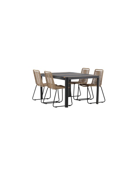 Matgrupp Togo med Lindos matstolar, 150 × 90 cm