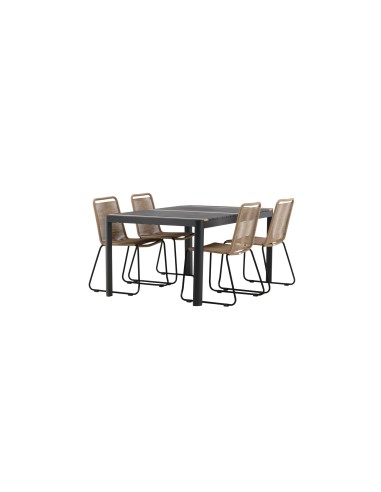 Matgrupp Togo med Lindos matstolar, 150 × 90 cm