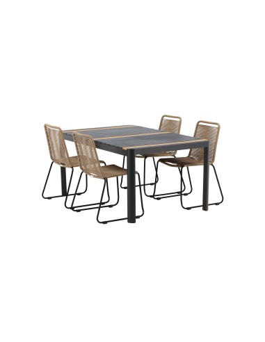 Matgrupp Togo med Lindos matstolar, 150 × 90 cm