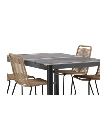 Matgrupp Togo med Lindos matstolar, 150 × 90 cm