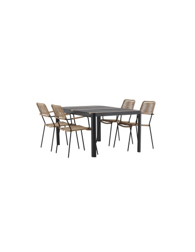 Matgrupp Togo med Lindos matstolar, 150 × 90 cm