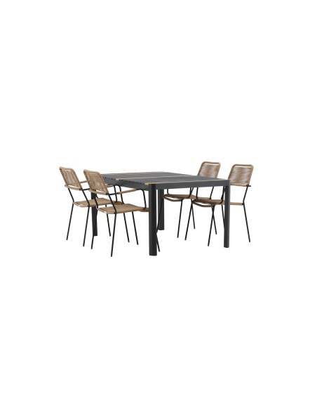 Matgrupp Togo med Lindos matstolar, 150 × 90 cm