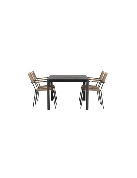 Matgrupp Togo med Lindos matstolar, 150 × 90 cm