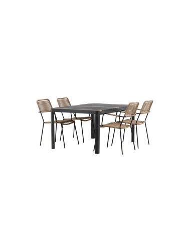 Matgrupp Togo med Lindos matstolar, 150 × 90 cm
