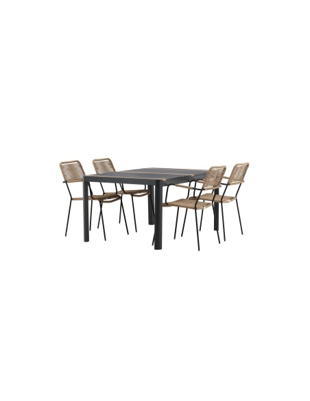 Matgrupp Togo med Lindos matstolar, 150 × 90 cm