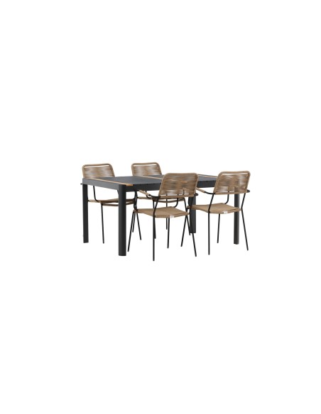 Matgrupp Togo med Lindos matstolar, 150 × 90 cm