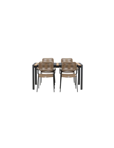 Matgrupp Togo med Lindos matstolar, 150 × 90 cm