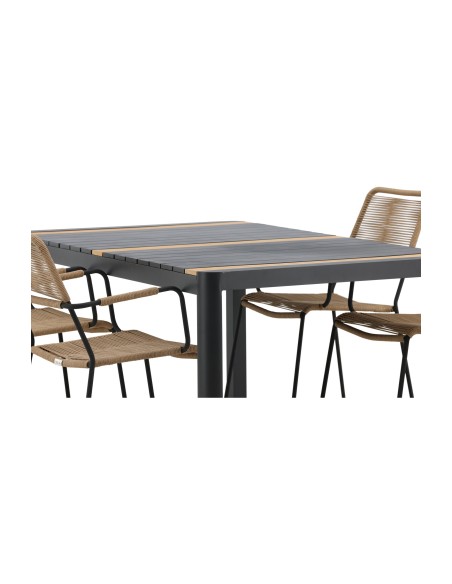 Matgrupp Togo med Lindos matstolar, 150 × 90 cm