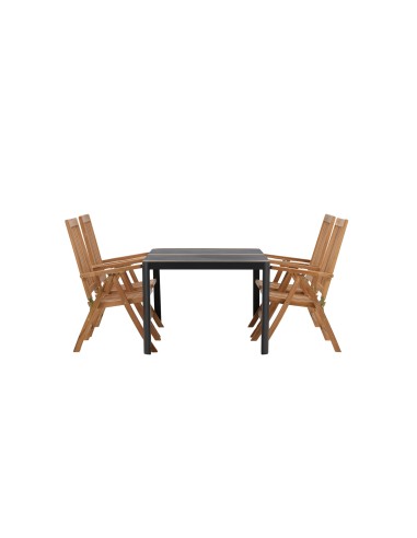 Matgrupp Togo med Kenya matstolar, 150 × 90 cm