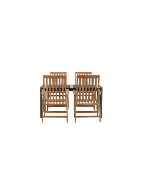 Matgrupp Togo med Kenya matstolar, 150 × 90 cm