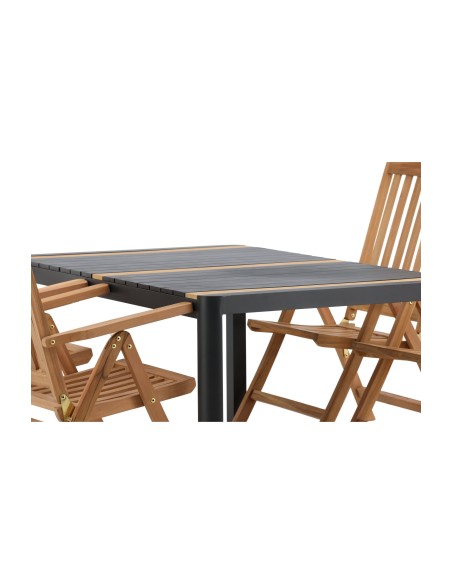 Matgrupp Togo med Kenya matstolar, 150 × 90 cm