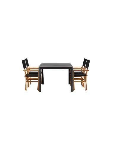 Matgrupp Togo med Marion matstolar, 150 × 90 cm