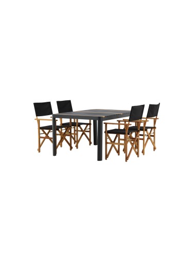 Matgrupp Togo med Marion matstolar, 150 × 90 cm