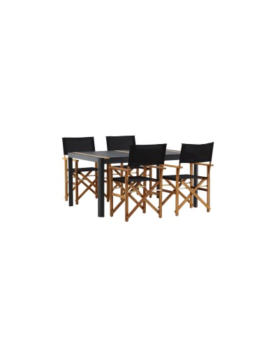 Matgrupp Togo med Marion matstolar, 150 × 90 cm