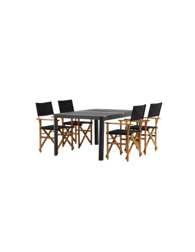 Matgrupp Togo med Marion matstolar, 150 × 90 cm
