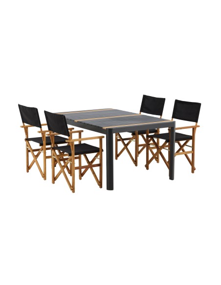 Matgrupp Togo med Marion matstolar, 150 × 90 cm