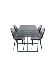 Matgrupp Leif med Emma matstolar, 200 × 90 cm 2