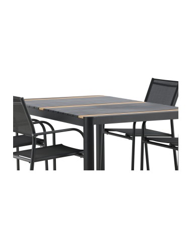 Matgrupp Togo med Santorini matstolar, 150 × 90 cm