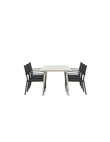 Matgrupp Lina med Copacabana matstolar, 200 × 90 cm