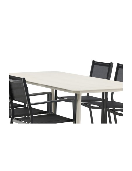 Matgrupp Lina med Copacabana matstolar, 200 × 90 cm