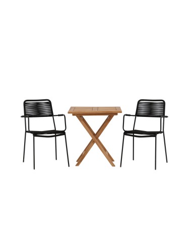 Matgrupp Kenya med Lindos matstolar, 70 × 70 cm