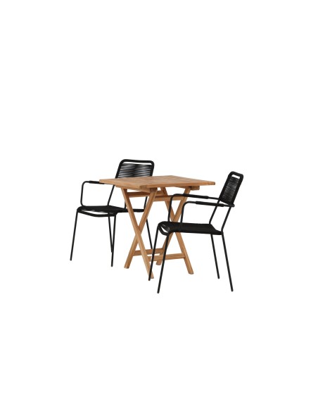 Matgrupp Kenya med Lindos matstolar, 70 × 70 cm