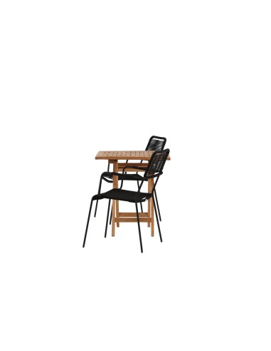 Matgrupp Kenya med Lindos matstolar, 70 × 70 cm