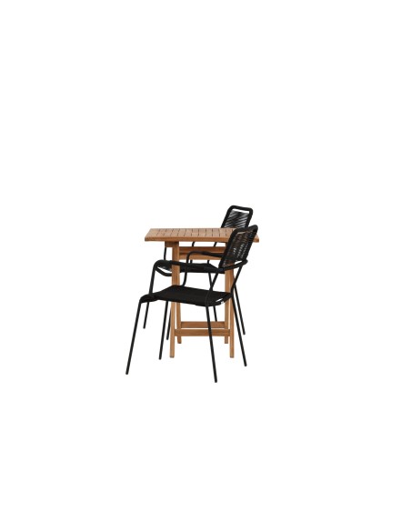 Matgrupp Kenya med Lindos matstolar, 70 × 70 cm