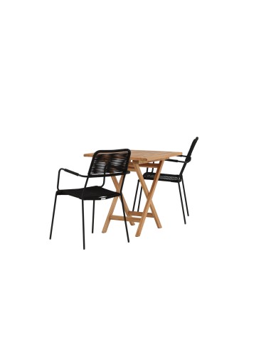 Matgrupp Kenya med Lindos matstolar, 70 × 70 cm