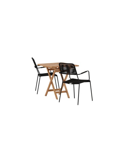Matgrupp Kenya med Lindos matstolar, 70 × 70 cm
