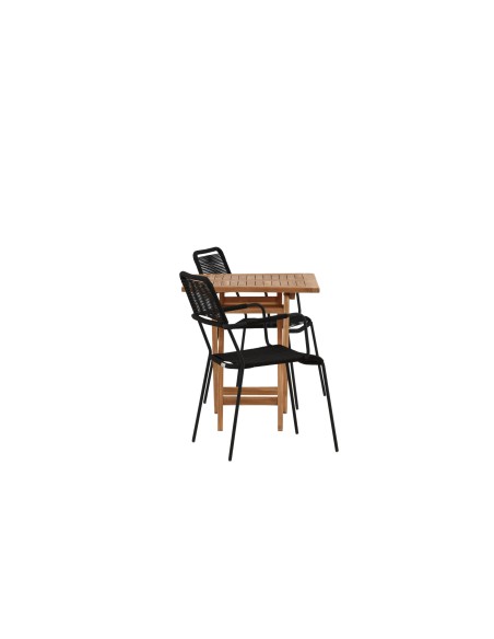 Matgrupp Kenya med Lindos matstolar, 70 × 70 cm
