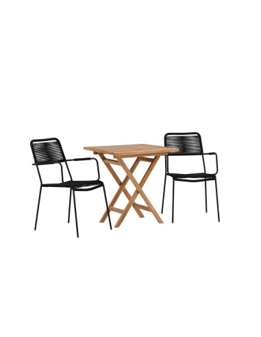 Matgrupp Kenya med Lindos matstolar, 70 × 70 cm