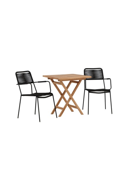 Matgrupp Kenya med Lindos matstolar, 70 × 70 cm