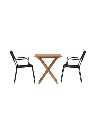 Matgrupp Kenya med Lindos matstolar, 70 × 70 cm