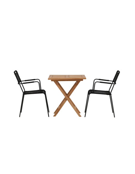 Matgrupp Kenya med Lindos matstolar, 70 × 70 cm