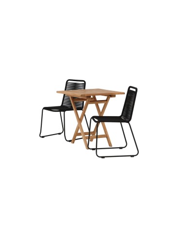 Matgrupp Kenya med Lindos matstolar, 70 × 70 cm